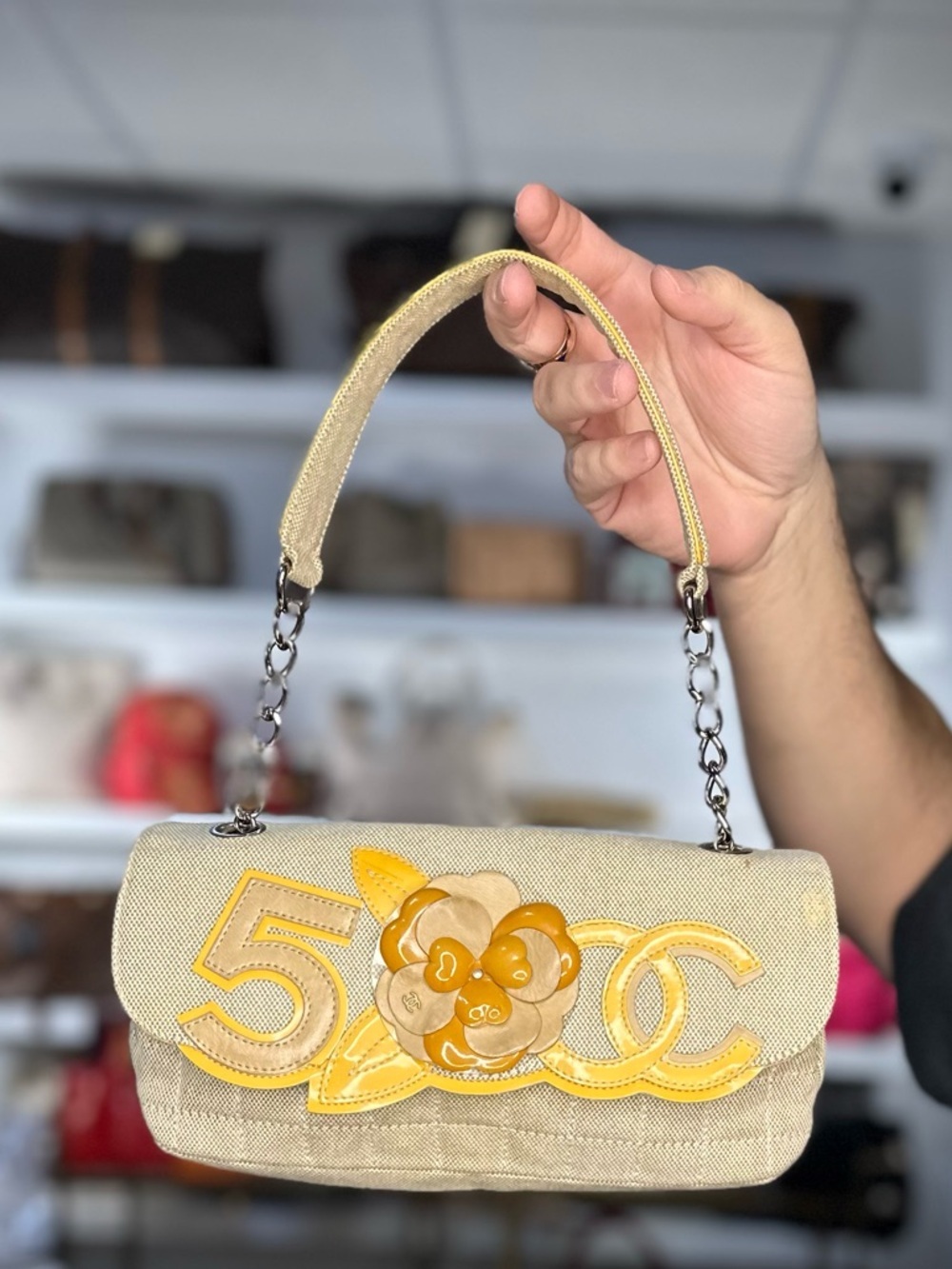CHANEL RARE QUILTED FLAP CHAIN BAG